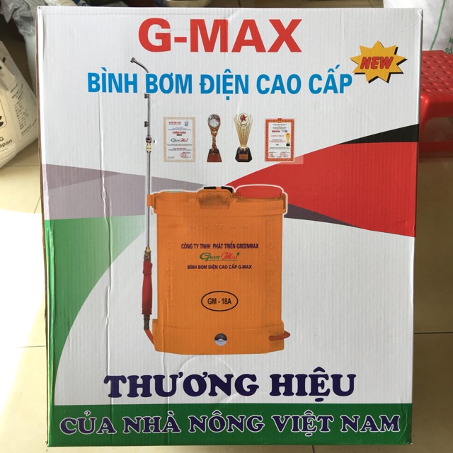 ( SIÊU HOT ) Bình bơm điện Gmax cao cấp 18L