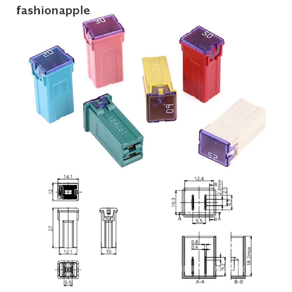 Cầu chì mini 32V 20A 25A 30A 40A 50A60A kèm hộp nhựa cho xe hơi