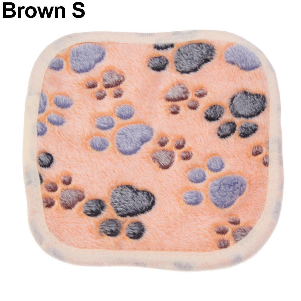 Thảm lông nhung họa tiết dấu chân chó giữ ấm cho thú cưng