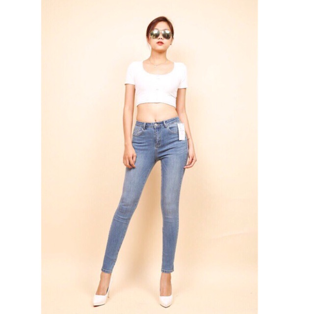 Quần bò nữ , quần Jean nữ Skinny chơn VNXK