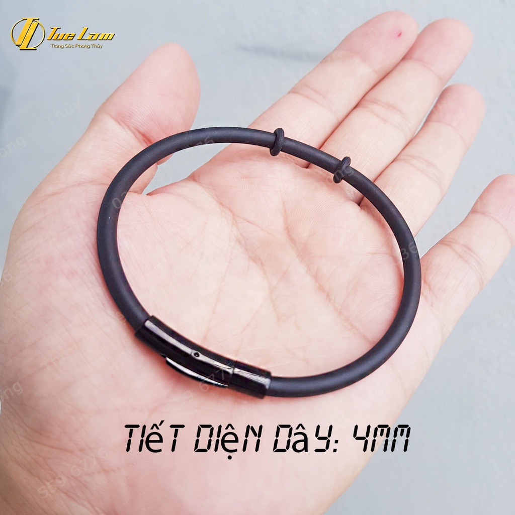 Dây Cao Su Đen loại 1 dùng mix charm, lu thống phụ kiện - Tuệ Lâm