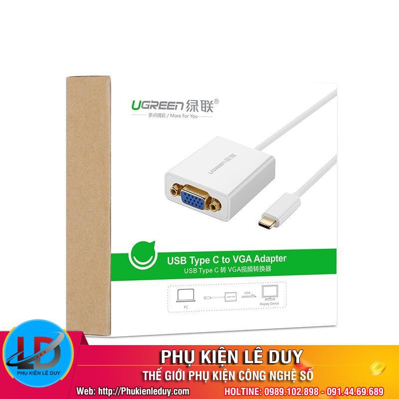 USB Type C to VGA chính hãng Ugreen 40274 [Free ship]