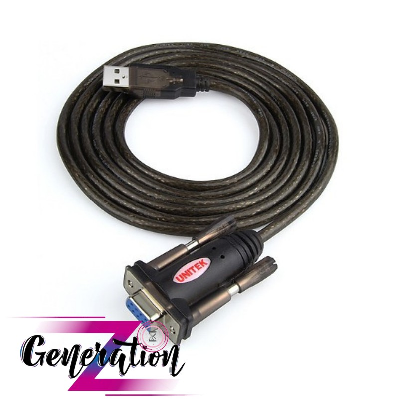 Cáp chuyển USB 2.0 ra RS232 UNITEK Y-105D Dài 2m