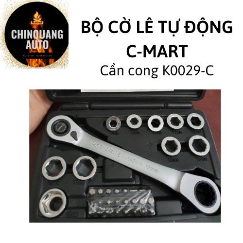 Bộ cờ lê tự động có khóa gạt C-Mart K0029-B 36 MÓN