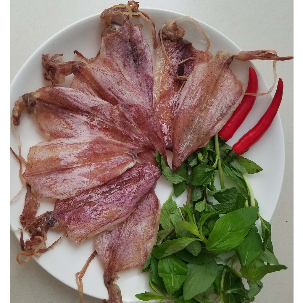 Mực Khô Gói 500gr, Mực câu khô DÀY loại 1 chất lượng rất ngon, thịt dai, ngọt, hàng Không tẩm màu Không dùng chất bảo