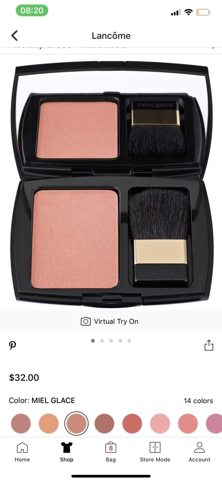 Phấn Má Hồng Ánh Nhũ Lancome Blush Subtil Shimmer