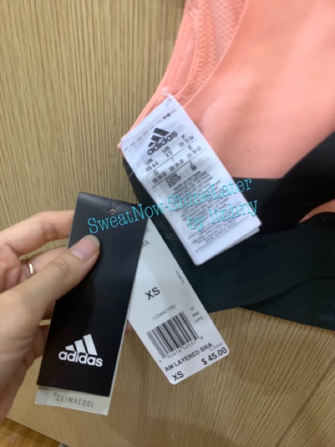 [Auth chính hãng] Sale - Áo ngực thể thao Adidas Layered Bra xịn size XS