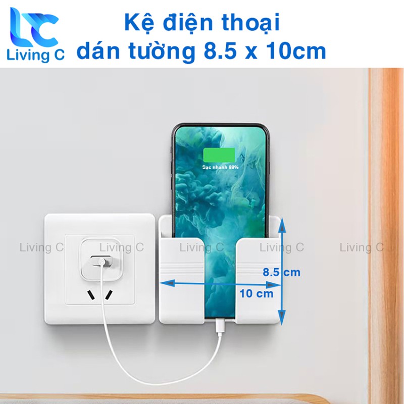 Khay gắn tường để đựng điện thoại, điều khiển remote - Hộp lưu trữ điều khiển từ xa treo tường