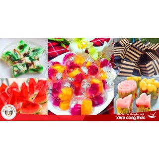 Smt- bột rau câu dẻo giòn sóc vàng hộp 10 gói