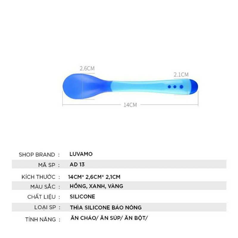 Thìa ăn dặm báo nóng cho bé