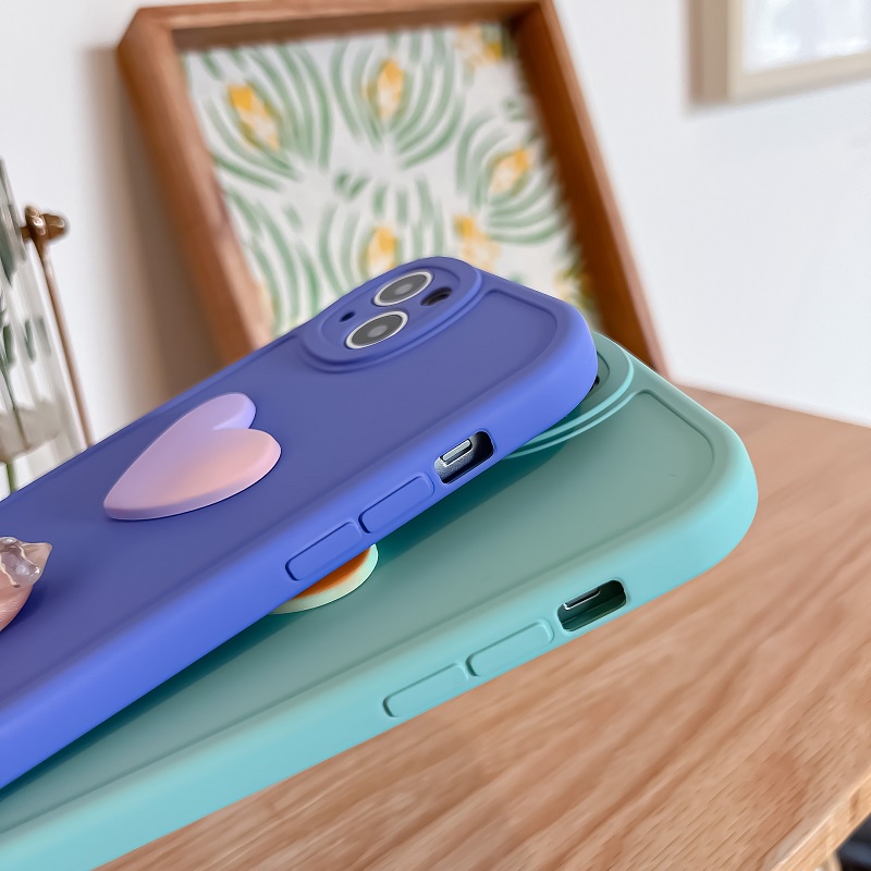 Ốp Điện Thoại Silicon Dẻo Họa Tiết Cầu Vồng/ Trái Tim/ Tròn Dễ Thương Cho Xiaomi Mi 8 9 10 11 Lite Pro SE 10T 11T Pro