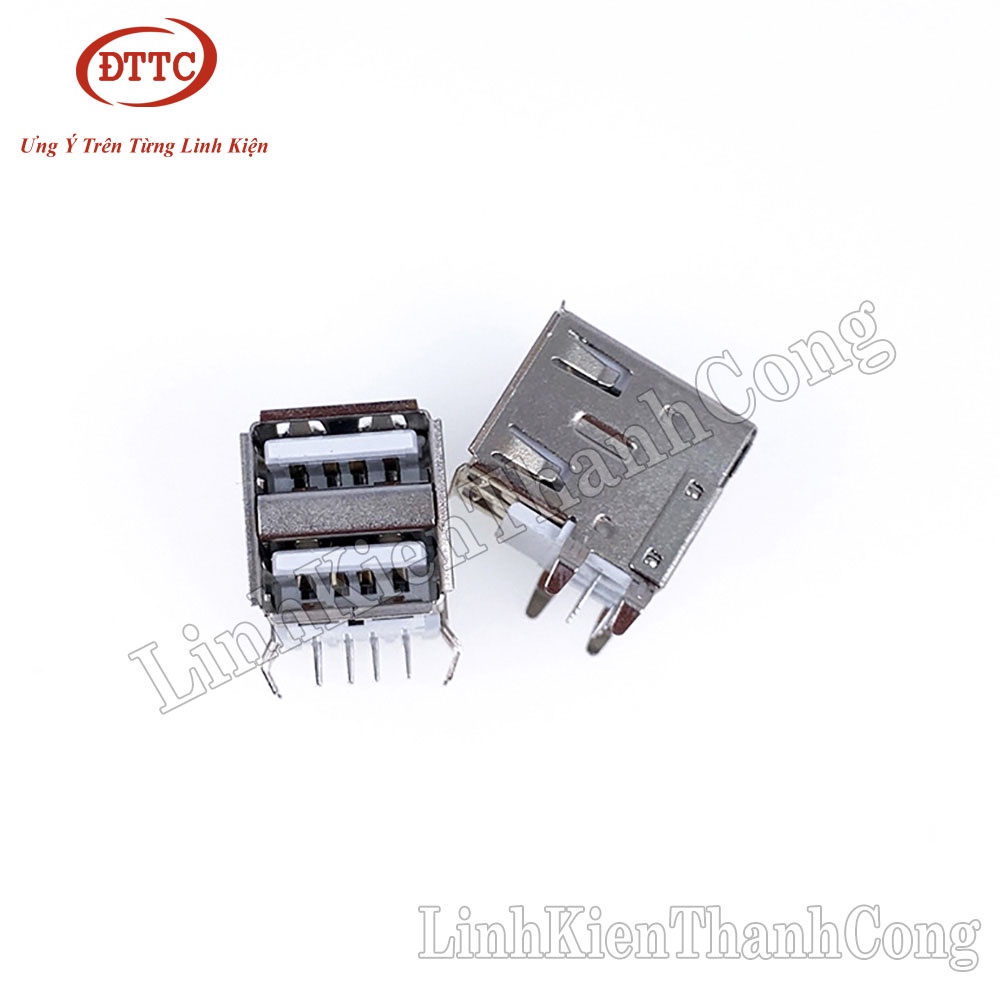 Cổng USB Cái 2.0 Loại Cắm 2 Cổng Type A 8 Chân