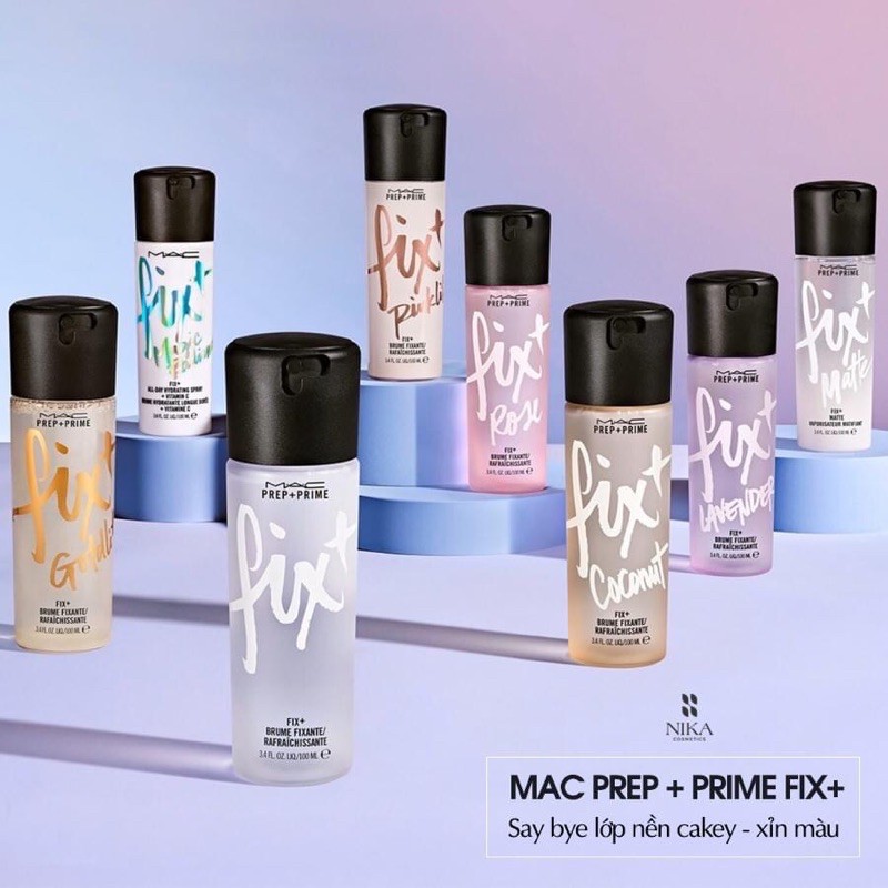 [Nhiều dòng] Xịt khóa makeup MAC Prep Prime Fix+ 100ml [Nika Story]