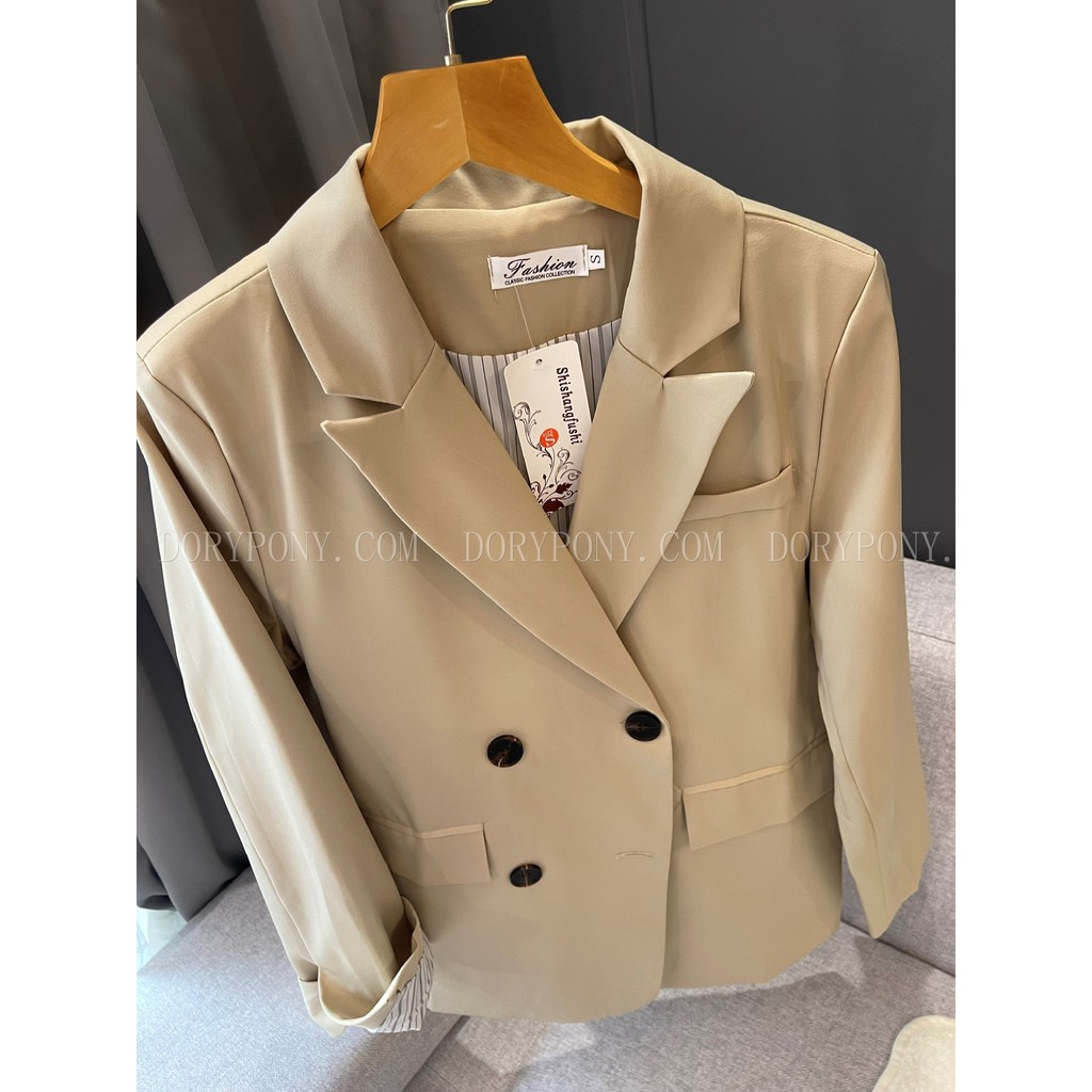 [DORYPONY] ÁO KHOÁC BLAZER TRƠN TAY SỌC DODO KOREAN STYLE SUIT – AK113 (2 màu) | Có up ảnh thực tế | BigBuy360 - bigbuy360.vn
