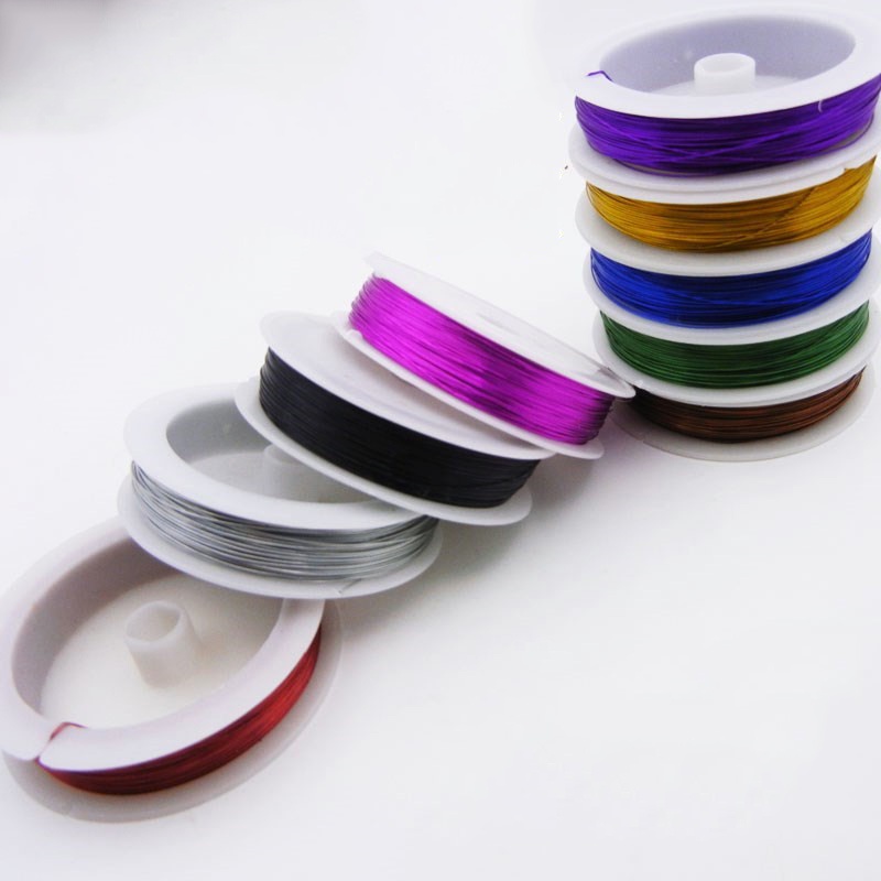 Dây thép và khóa từ xâu vòng tay chuỗi đá gỗ siêu bền làm đồ Handmade - PKKHOATU - PKDAYTHEP