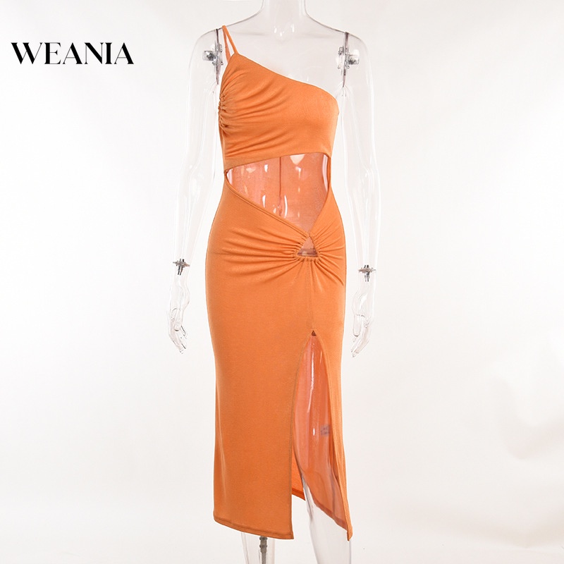 Đầm Dây Đi Biển Một Mảnh Kiểu Tam Giác Xẻ Tà Thời Trang Cho Nữ