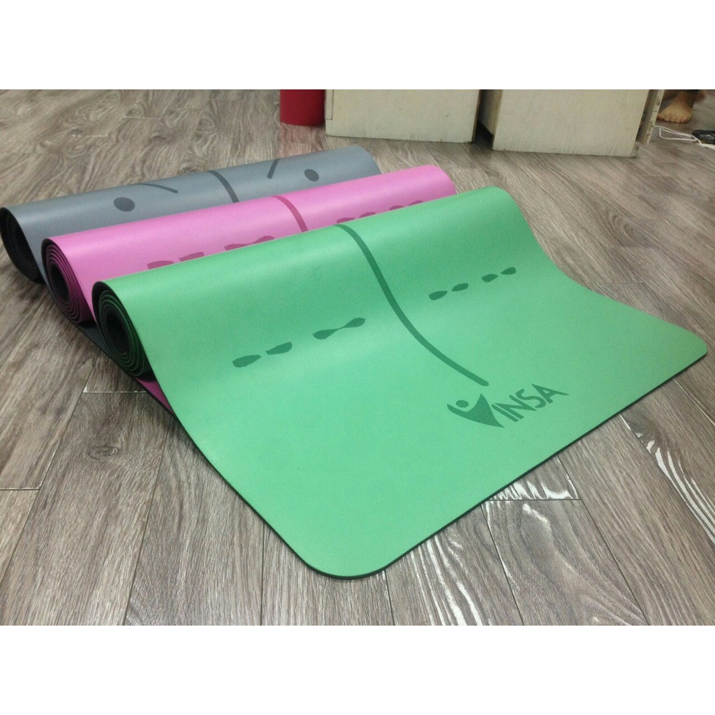 Thảm yoga Vinsa định tuyến tặng túi đựng