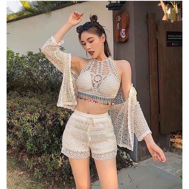 Set đi biển bra yếm, có bán rời