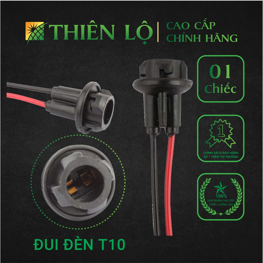 Đuôi gắn đèn xi nhan T1O đèn led t10 cao cấp phù hợp tất cả các đuôi đèn T10 của Thiên Lộ