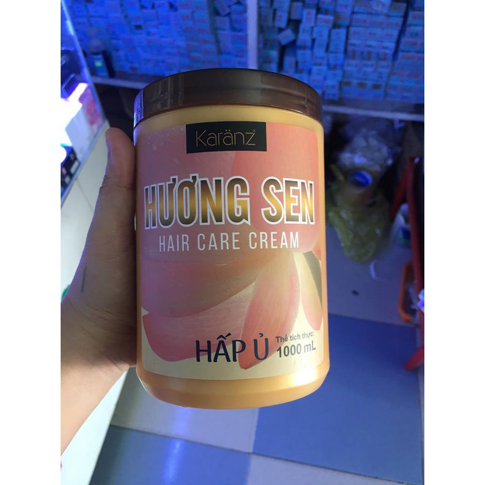 Hấp dầu Karanz hương sen 1000ml dành cho tóc khô xơ | BigBuy360 - bigbuy360.vn