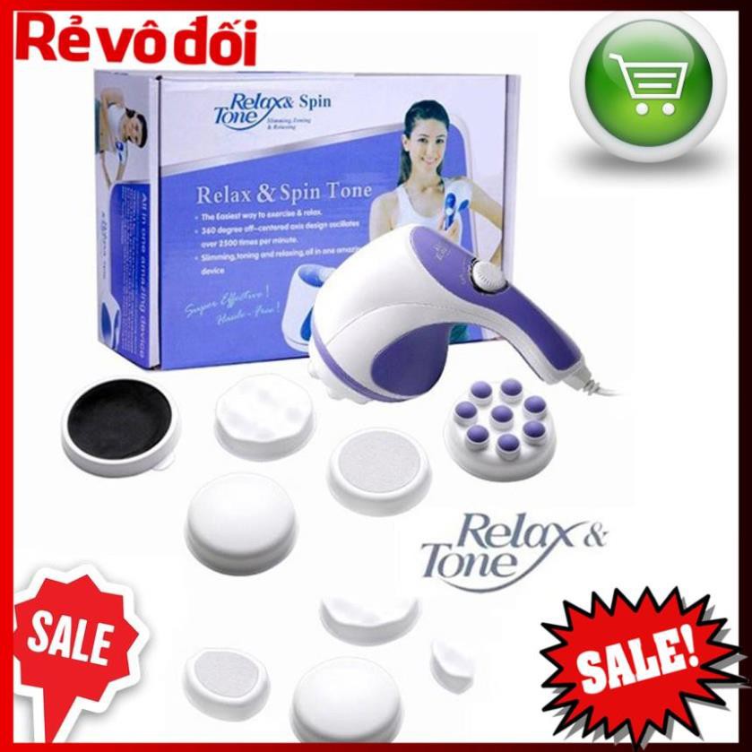 Máy massage rung cầm tay mini Relax & Spin Tone-A781 hỗ trợ giảm mỡ, giảm đau, lưu thông khí huyết - Chính hãng