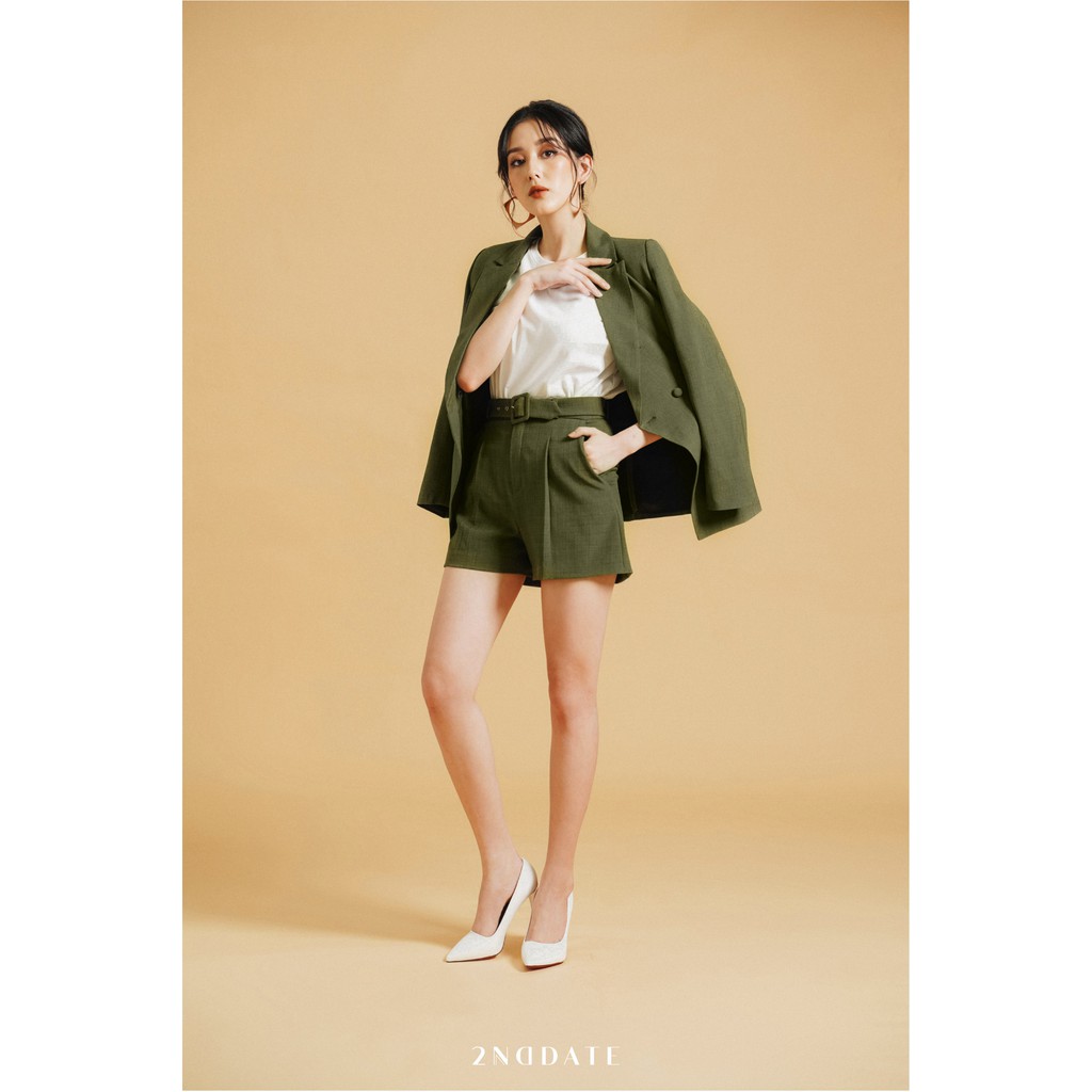 Quần Shorts nữ kiểu kèm đai lưng 2NDDATE TR006
