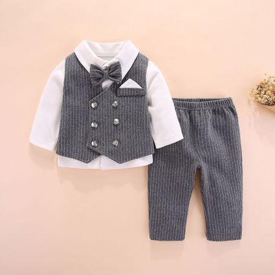 Set bộ vest công tử 3 chi tiết vest rời đầy tháng/thôi nôi bé trai 4-14kg HÀNG CAO CẤP LOẠI 1