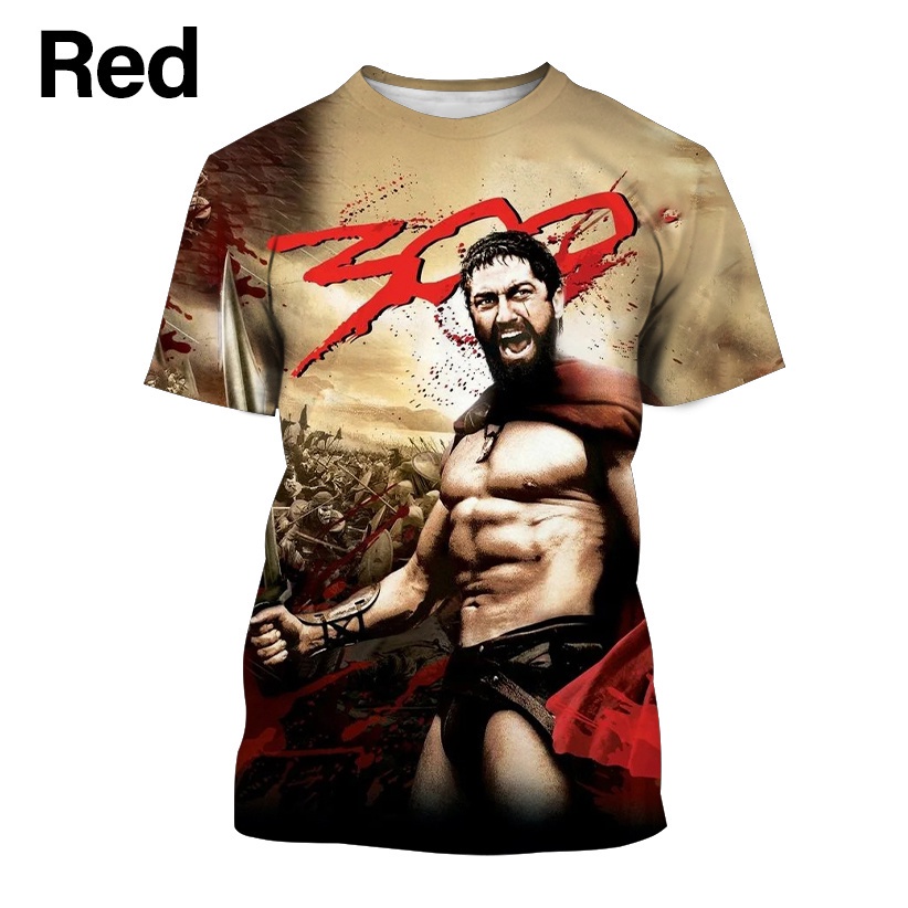 Áo Thun Tay Ngắn Cổ Tròn In Hình 3D Thời Trang Mùa Hè Cho Nam Giới Có Size 300