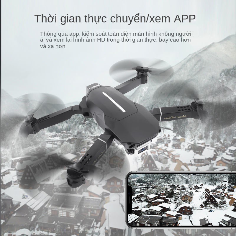 Gấp cố định độ cao máy bay điều khiển từ xa 4k UAV HD chuyên nghiệp Chụp ảnh trên không quadcopter đồ chơi sạc