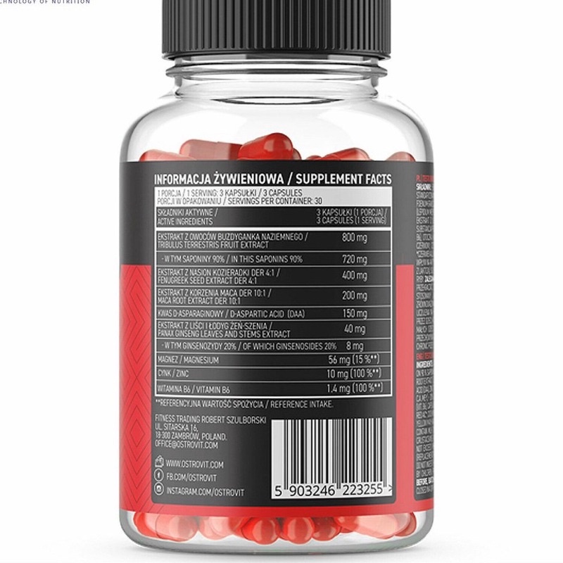 Thực Phẩm Bổ Sung Tăng Testosterone Ostrovit Testo Booster
