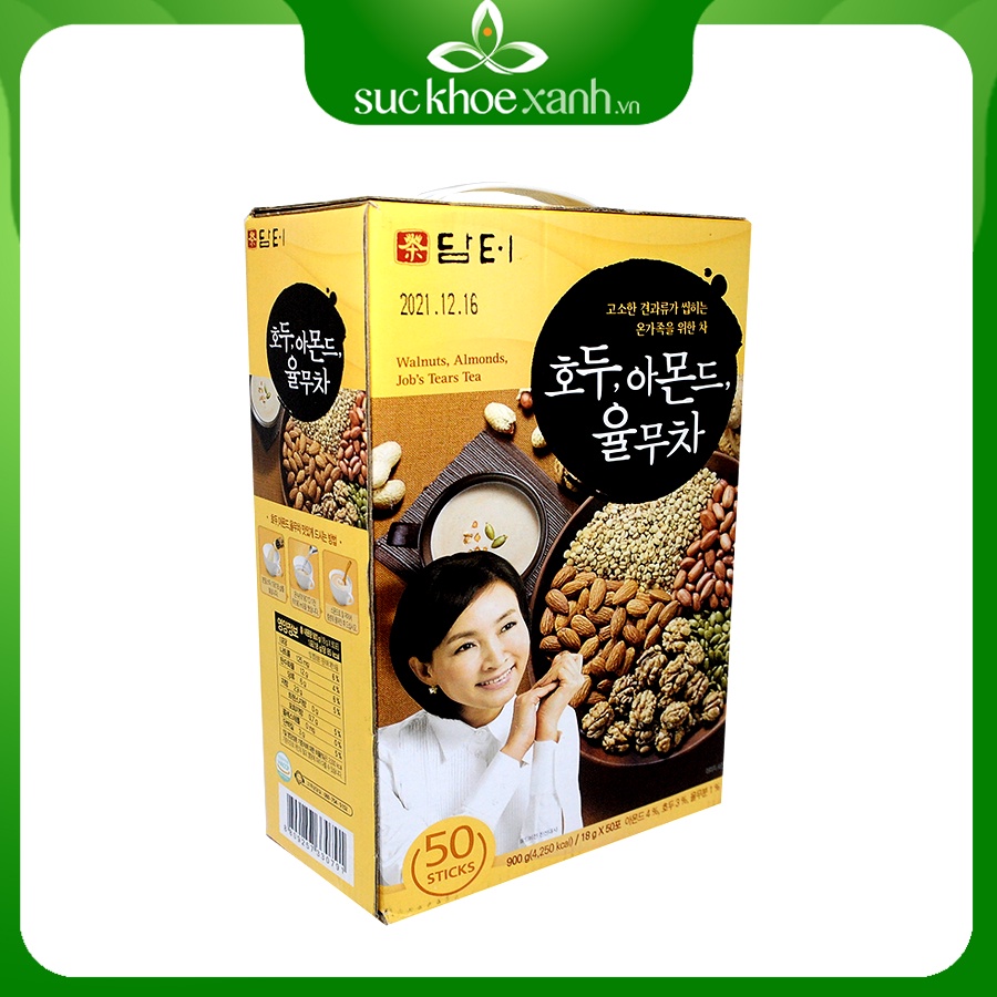 Bột ngũ cốc Hàn Quốc Damtuh 900g (50 gói x 18g)