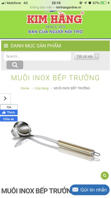 Vá sạn inox cao cấp KIM HẰNG chính hãng