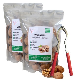 Bộ 2 túi quả óc chó 500 gam kèm kìm tách vỏ