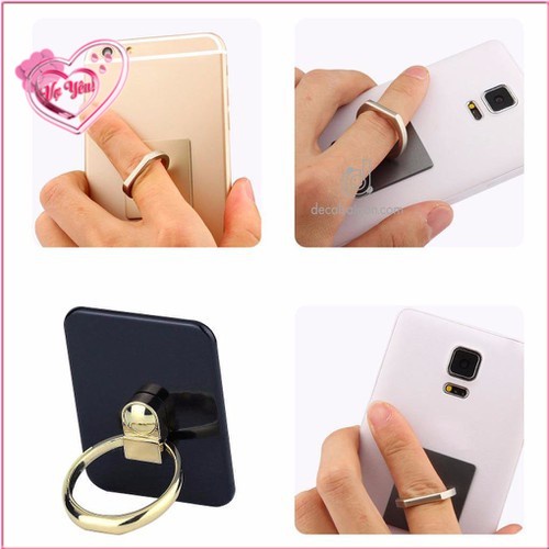 Giá đỡ dán sau lưng điện thoại kiểu chiếc nhẫn