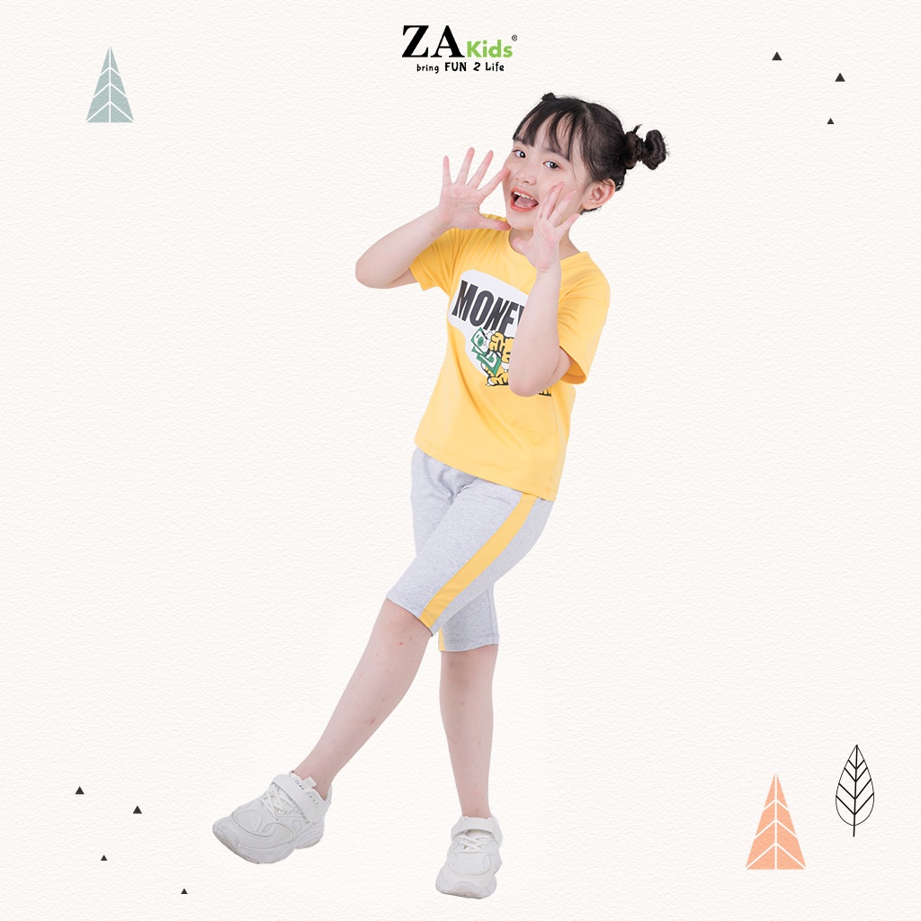 Bộ Quần Áo Thun Tay Ngắn Bé Gái (2-14 Tuổi) ZA Kids ZA22154TN
