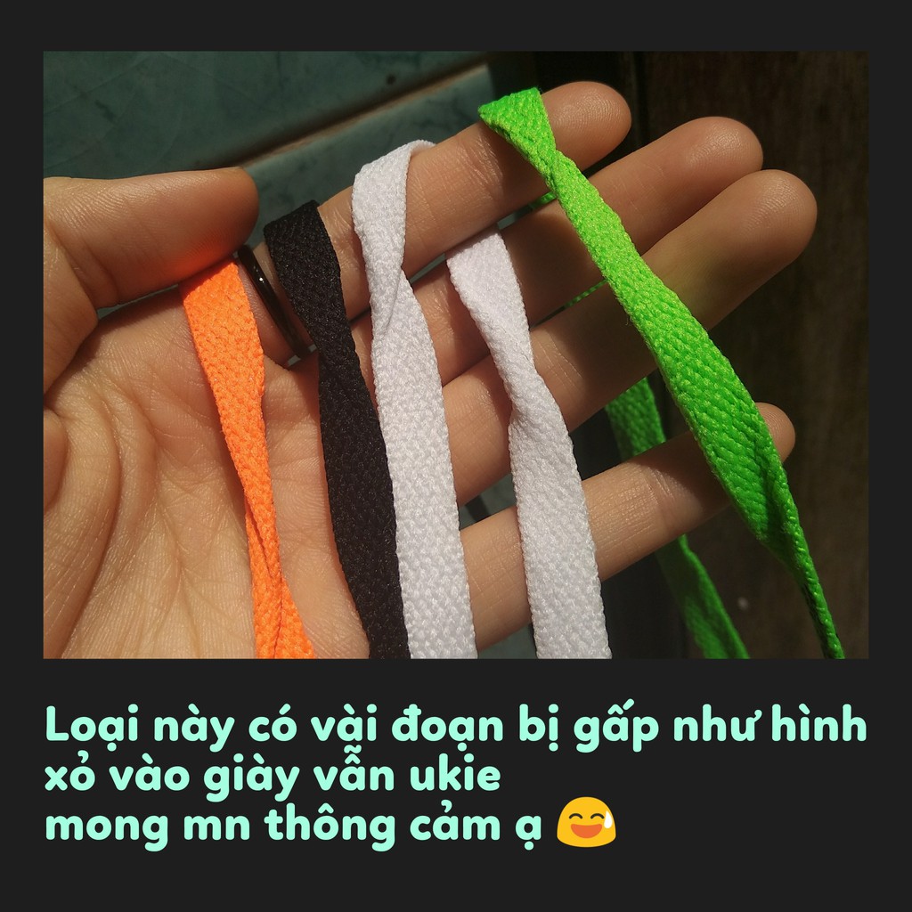 Dẹt / Oval Dây giày off white sneaker air jordan in chữ shoelaces 2 mặt aj aj1