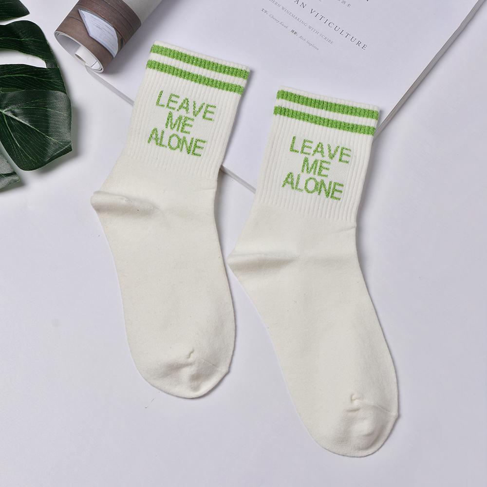 Tất Cotton Dày Dặn Thoáng Khí In Chữ Happy