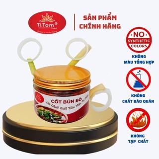 Gia vị nấu bún bò Titom Foods 250g, gói nấu bún bò huế ngon đặc biệt, cốt bún bò chính hãng, viên gia vị bún bò huế