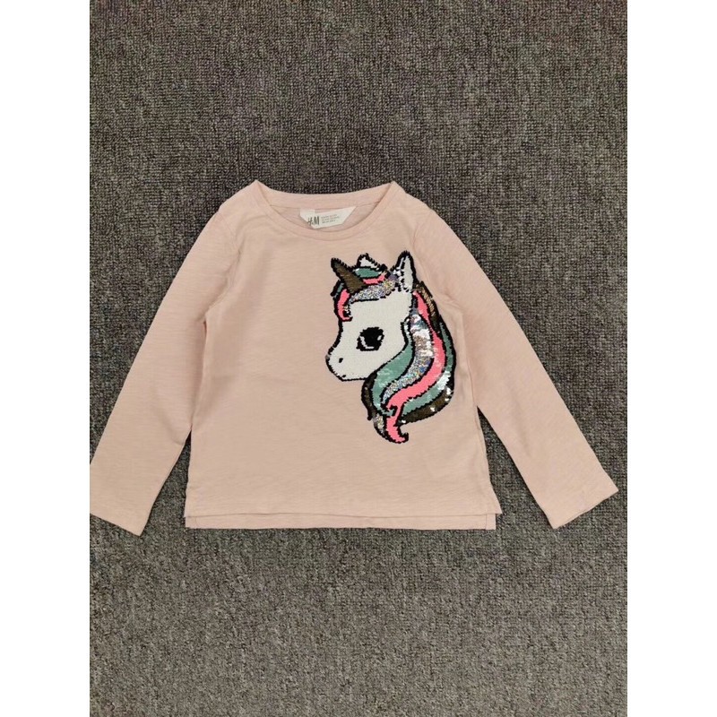 Áo dài tay H&M đính sequin lật