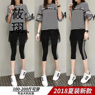 Set áo phối ren kèm quần ôm