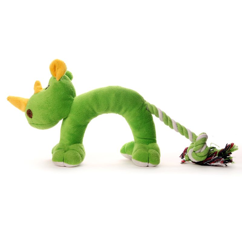 Đồ chơi nhồi bông Hình Hà Mã Màu Vàng Mềm Mại Làm Sạch Răng Cho Cún Cưng