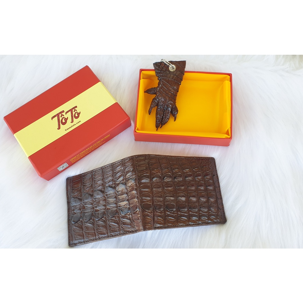 Ví gai Đuôi da cá sấu giá Hủy Diệt rẻ hơn 1/3 giá cửa hàng vây đuôi da cá sấu thật 100%