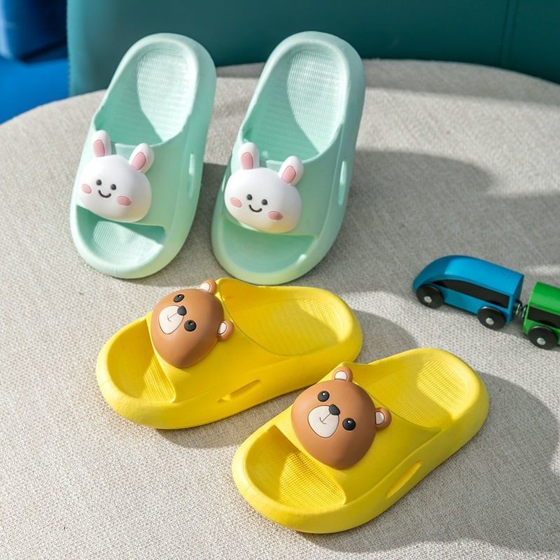 Dép đi trong nhà trẻ em mùa hè nam và nữ trong nhà không trơn trượt đáy mềm dày không trơn trượt nhà tắm bé dép đi trong nhà dép trẻ em dép và dép đi trong nhà