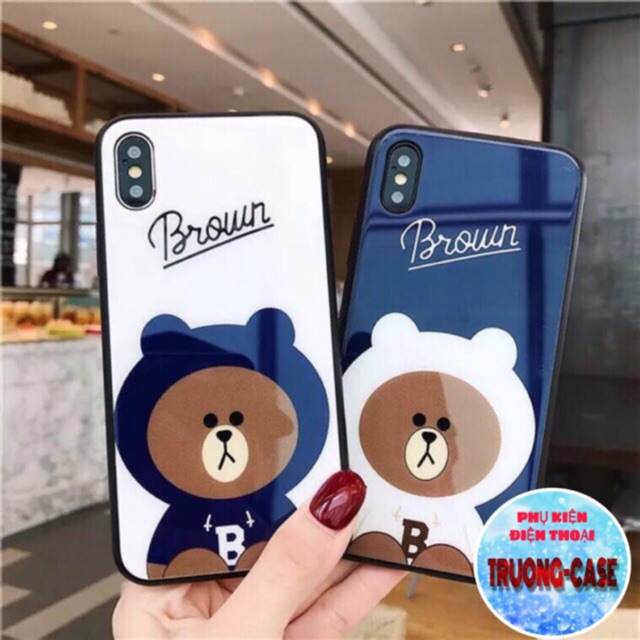 Ốp iPhone mặt lưng kính cường lực