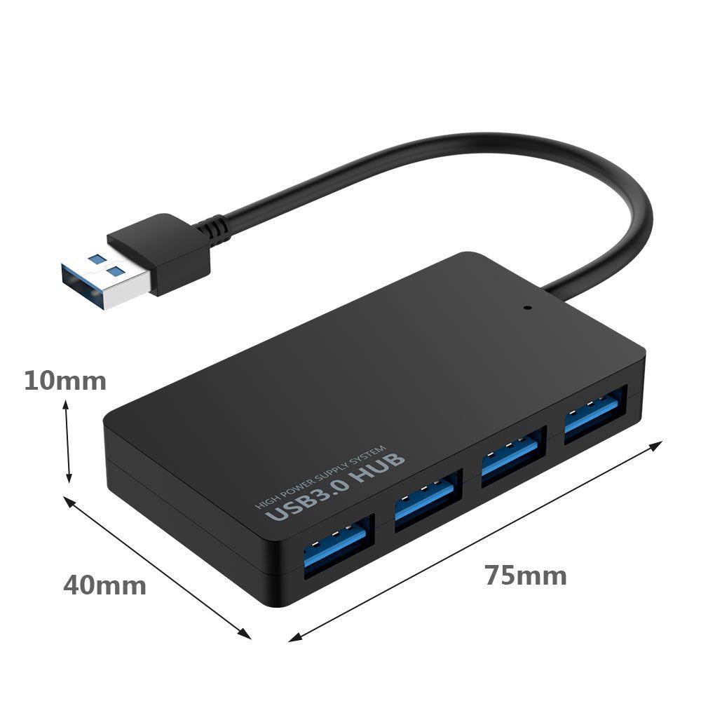 BTLIMER Bộ chuyển đổi truyền dữ liệu tốc độ cao 4 cổng 3.0 HUB/ USB type C cho máy tính