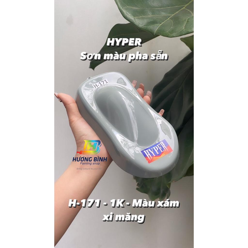 [Lon 1 lít] Sơn HYPER H171 màu Xám