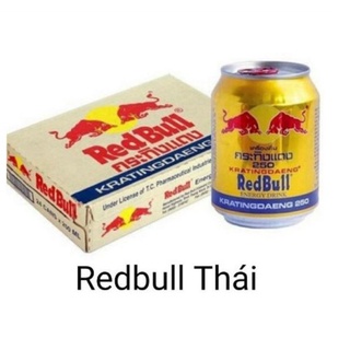 Thùng 24 lon nước tăng lực bò húc thái redbull 250ml