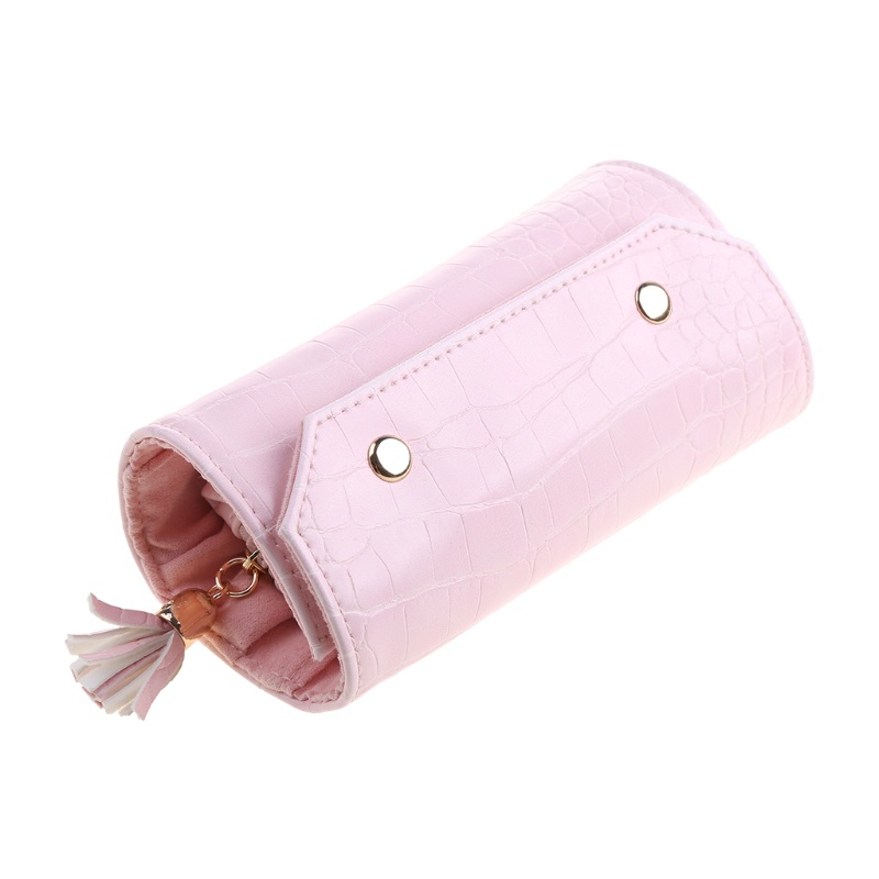 Flgo Túi Cuộn Đựng Trang Sức Bằng Da PU Tiện Dụng Mang Theo Du Lịch