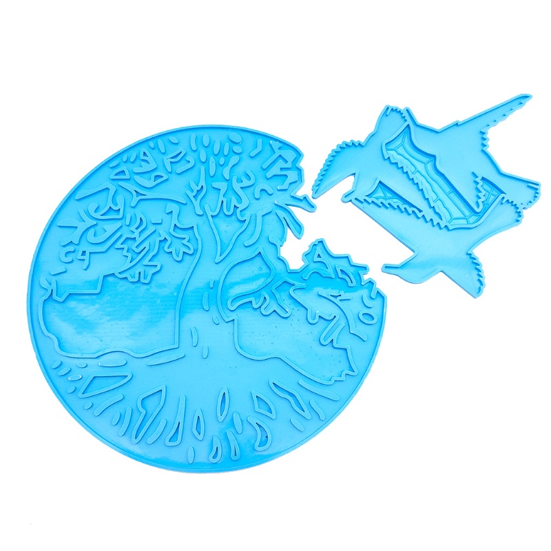 Khuôn Silicone Làm Đồ Thủ Công Hình Chú Chim Và Cây Lá Độc Đáo