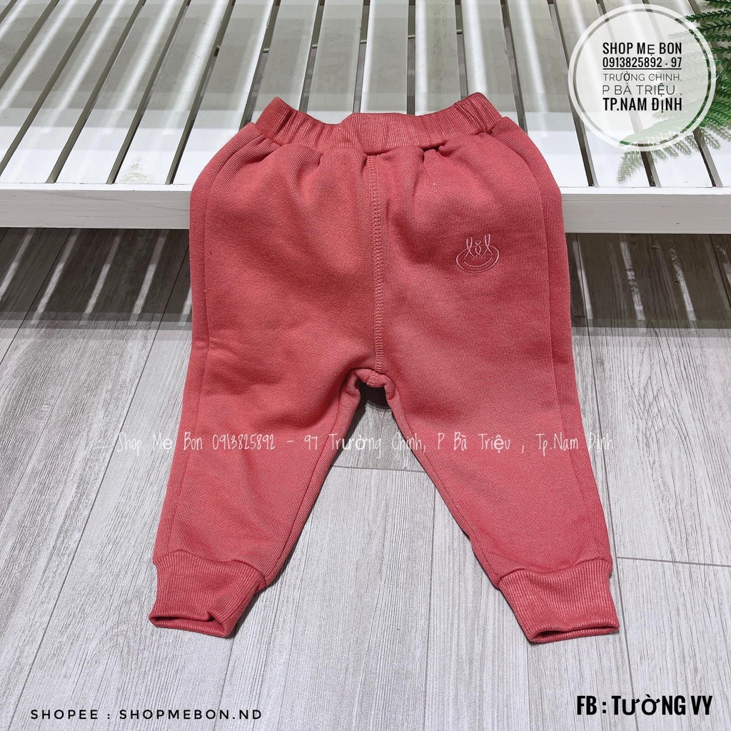 Quần dài chất nỉ đáp tui sau cho bé trai/bé gái Little Love/HRNEE